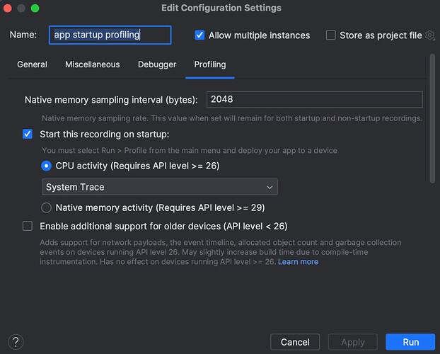 △ 编辑配置设置