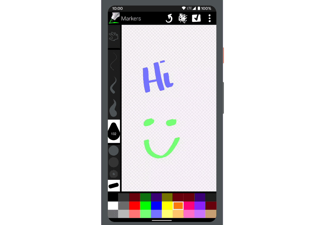 Markers 应用,展示隐藏系统 UI