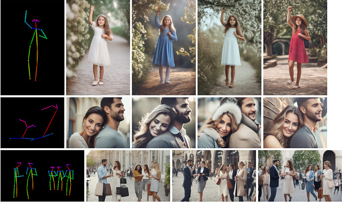 OpenPose 骨骼图的结果